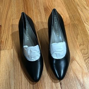 Final sale- flash sale-aerosoles black pumps size 8-nwt